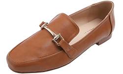 Feversole Damen Fashion Trim Deco Loafer Hausschuhe, D'orsay Loafer von Feversole