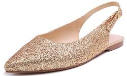 Feversole Slingback erstklassige Damen Ballerina mit Ausgeh-Schuhe Sommer-Schuhe von Feversole