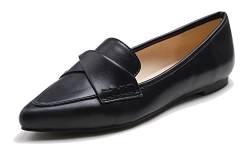 Feversole Women's Loafer Flat Pointed Fashion Flat,Spitze Flache Schuhe，Klassische Ballerinas Profilsohle von Feversole