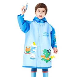 Fewlby Regenmäntel Kinder, Regenponcho Jungen Mädchen wasserdichte Regenjacken Outdoor Regenbekleidung Mit tragbarer Tasche 1-2 Jahre von Fewlby