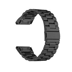 Feysentoe Armband Kompatibel für Amazfit Falcon für Garmin Fenix 7/6/5/für Coros Vertix Estrazarmband Uhrenarmband SZ.(Schwarz) von Feysentoe