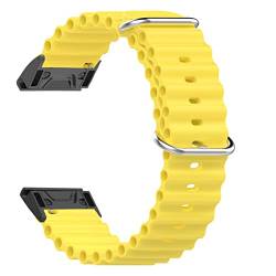 Feysentoe Armband Kompatibel für Amazfit Falcon für Garmin Fenix 7/6/5/für Coros Vertix Estrazarmband Uhrenarmband.(Gelb) von Feysentoe