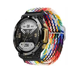 Feysentoe Armband Kompatibel für Amazfit T-Rex 2 Estrazarmband Uhrenarmband(Regenbogen) von Feysentoe