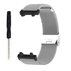 Feysentoe Armband Kompatibel für Amazfit T-Rex 2 Estrazarmband Uhrenarmband(Silber-) von Feysentoe