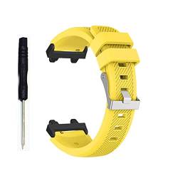 Feysentoe Armband Kompatibel für Amazfit T-Rex 2 Estrazarmband Uhrenarmband(gelb) von Feysentoe