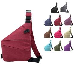 2024 Neue persönliche Flex-Tasche, Anti-Diebstahl-Reisetasche, modische Anti-Dieb-Schlingentasche, wasserdichte Canvas-Taschen für den Außenbereich, rot, 31*20*23*1.5cm von Fgbetcv