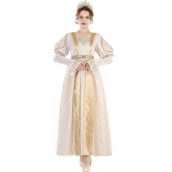 Fiamll Damen Mittelalterliche Regency Kleid Viktorianische Renaissance Kleid Empire Griechische Göttin Kostüm Kleid L von Fiamll