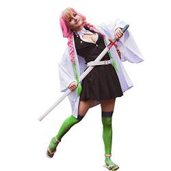 Fiamll Mitsuri Cosplay Kostüm Kanroji Mitsuri Cosplay Outfit für Japanischer Anime Kimono demon cosplay 3XL von Fiamll