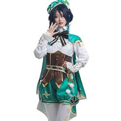 Fiamll Venti Cosplay Outfit Venti Cosplay Kostüm Spiel Halloween Kostüm XXL von Fiamll