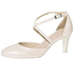 Fiarucci Brautschuhe Merlinde - Damen Pumps gepolstert, Perle/Creme, Leder - Gr. 40 (UK 7) von Fiarucci