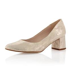 Fiarucci Brautschuhe Mette - Damen, Pumps, Champagne Gold, Suede - Gr. 36 (UK 3) von Fiarucci