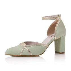 Fiarucci Damen Nowi - Mint Suede Leather Pumpe Gr. 41 (UK 8) von Fiarucci