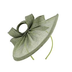 Fiauli Hut Haarnadel Dekorativer schöner Cocktail Tea Party Fascinator Stirnband Hellgrün von Fiauli