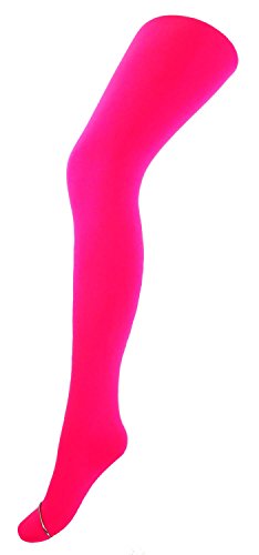 Damen Strumpfhose Mikrofaser mit T- Band 70 DEN, Größe:XL (48/50), Farben alle:N31 neonpink von Fibrotex