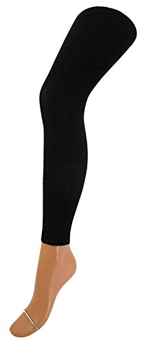 Fibrotex Kinder-Leggings 370 TB lang (122-128, schwarz) von Fibrotex