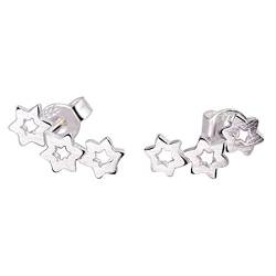 Ficher 1 x Paar Ohrring Frauen Maedchen Silber Ohrringe Mode niedlich Kristall Diamant glitzernden Ohrstecker Geschenk von Ficher