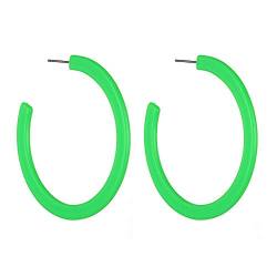 Ficher Mode Geometrie Acryl Kreis Ohrringe Frauen Unregelmäßigen Stil Boho Stil Kunststoff Schmuck Geburtstagsgeschenk Grün von Ficher