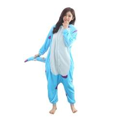 Ficlwigkis Onesie Jumpsuit Tier Relaxo Kostüm Pyjama Nachtwäsche Krümelmonster Pyjama Fasching Halloween Kostüm für Damen Herren Erwachsene Karneval Halloween Kostüm (S, Stil 4) von Ficlwigkis