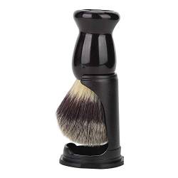 Bartbürstenhalter - Professioneller schwarzer Acryl-Rasierpinselhalter zur Unterstützung des Bartbürsten-Rasierwerkzeugs, für Männerbartrasur und -pflege(brush+leg) von Fictory
