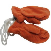 Fiebig Fäustlinge Fiebig Baby Fleecefäustel m Band Handschuhe zimt orange von Fiebig