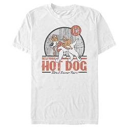 Disney Herren Oliver Hotdogs T-shirt, Weiß, S von Fifth Sun