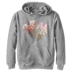 Disney Jungen Mickey Minnie Cones Hoodie, Sportlich Heather, S von Fifth Sun