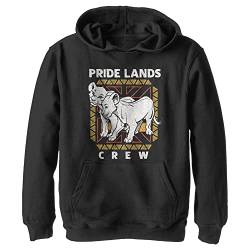 Disney Jungen Pride Lands Crew Hoodie, Schwarz, XL von Fifth Sun