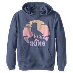 Disney Jungen Sunset Logo Hoodie, Marineblau Heather, S von Fifth Sun