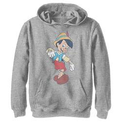 Disney Jungen Vintage Pinocchio Hoodie, Sportlich Heather, M von Fifth Sun