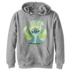 Disney Unisex Kinder Lucky Stitch Hoodie, Sportlich Heather, S von Fifth Sun