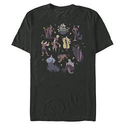 Disney Villains - Doodle Disney Bad Dudes Men's Crew neck Black L von Fifth Sun