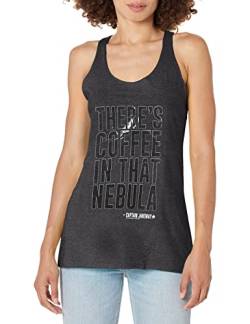 Fifth Sun Damen Star Trek: Voyager Nebula Coffee Racerback Tank Top Hemd, Schwarz meliert, X-Klein von Fifth Sun