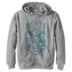 Kids' Disney Aladdin Live Action Vintage Set of Three Youth Pullover Hoodie, Athletic Heather, Large von Fifth Sun