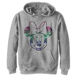 Kids' Disney Classic Mickey Tropic Fill Minnie Youth Pullover Hoodie, Athletic Heather, Large von Fifth Sun