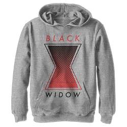 Marvel Jungen Black Widow: Movie Haftone Symbol Hoodie, Athletisch Heather, XL von Fifth Sun