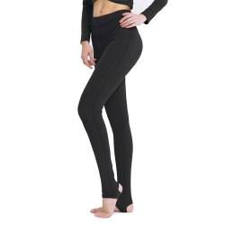 Fiita Frauen hohe Taille Steigbügel Leggings Strumpfhosen Gym Workout Hosen für Yoga Tanz Ballett Skating in schwarz 3X-Large Größe von Fiita