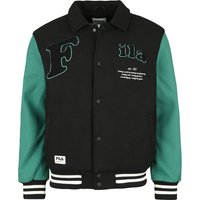 Fila Bomberjacke - TEHRAN college jacket - S bis XXL - für Männer - Größe L - schwarz/grün von Fila