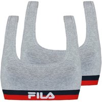 Fila Sport-Bustier Woman Bra (2-tlg., 2er) mit weichem Unterbrust-Webgummi von Fila