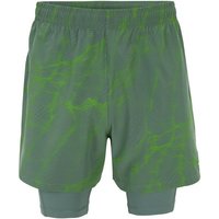 Fila Sporthose Running Shorts Roanoke AOP mit Floating-F Logo auf der Vorder- und Rückseite von Fila