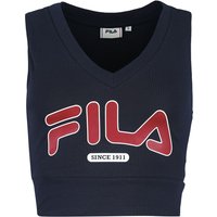 Fila Top - LAIXI Cropped V-Neck Top - XS bis XL - für Damen - Größe S - dunkelblau von Fila