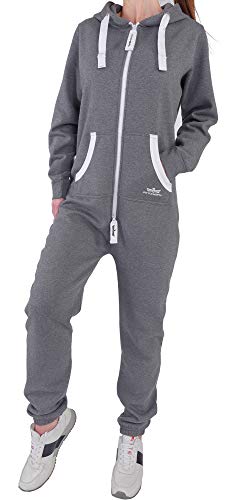 Finchgirl 23H13+F11 FG18R Damen Jumpsuit Overall Dunkelgrau S von Finchgirl