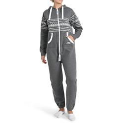 Finchgirl 24L2 Azteken FG117 Damen Jumpsuit Overall Jogging Dunkelgrau M von Finchgirl