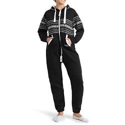 Finchgirl 25G3 Azteken FG117 Damen Jumpsuit Overall Jogging Schwarz M von Finchgirl