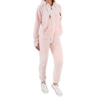 Finchgirl Jumpsuit Damen Jumpsuit Teddy Fleece Einteiler Overall Anzug Flauschig von Finchgirl