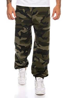 Finchman 30N5 F1050 Herren Jogginghose Baggysweat Camo Green Gr. S von Finchman