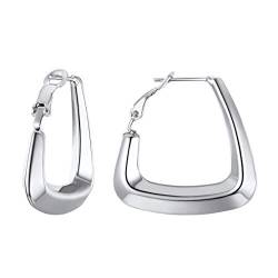 FindChic Silber Damen Huggie Hoop Ohrstecker Creolen Ohrringe Edelstahl Ohrhänger für Damen und Frauen… von FindChic