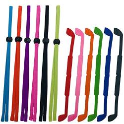 FineGood 12 PCS Brillenband, Verstellbares Brillenband Kinder Brillenband Brillenband für Sonnenbrillen Sport Männer Frauen von FineGood