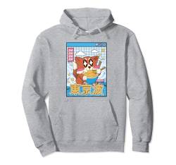 Happy Fox isst Ramen Vaporwave Ästhetik Anime Kawaii Fox Pullover Hoodie von Finest Japanese Aesthetic By Tokyo Waves