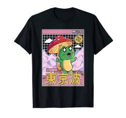 Happy Frog Pilz Kawaii Vaporwave Cottagecore Ästhetik T-Shirt von Finest Japanese Aesthetic By Tokyo Waves