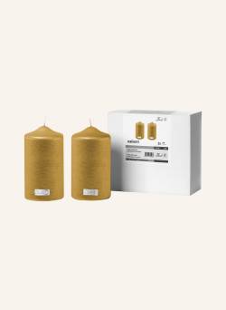 Fink Metallic Stumpenkerze Candle gold von Fink